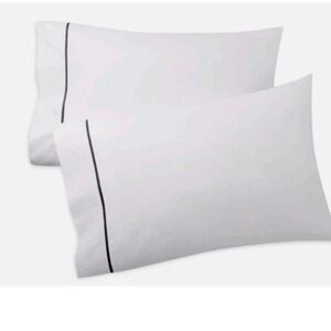 Ralph Lauren Organic Cotton Palmer King Pillow Case loft gray  NWT